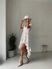 Платье миди Milirud модель mil504-blij-v-chervon-kvti Фото