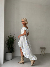 Платье миди Milirud модель mil504-blij-v-blakitn-kvti Фото