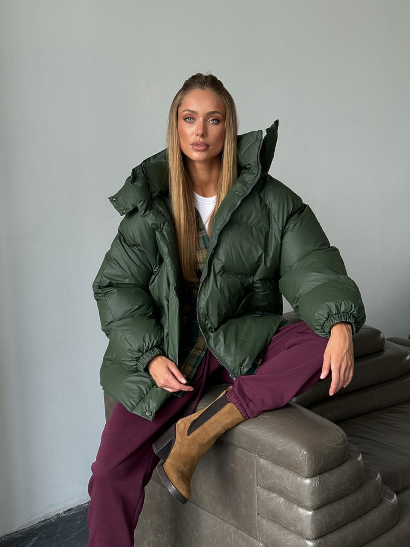 Зимняя куртка Milirud модель mil631-olivka-rejns Зимняя куртка Milirud модель mil631-olivka-rejns Фото