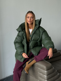 Зимняя куртка Milirud модель mil631-olivka-rejns Зимняя куртка Milirud модель mil631-olivka-rejns Фото