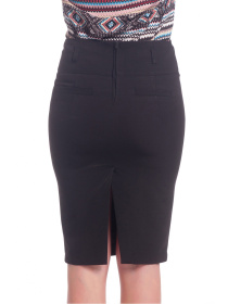 Юбка миди LadyLike модель ll109060090-chornij Фото