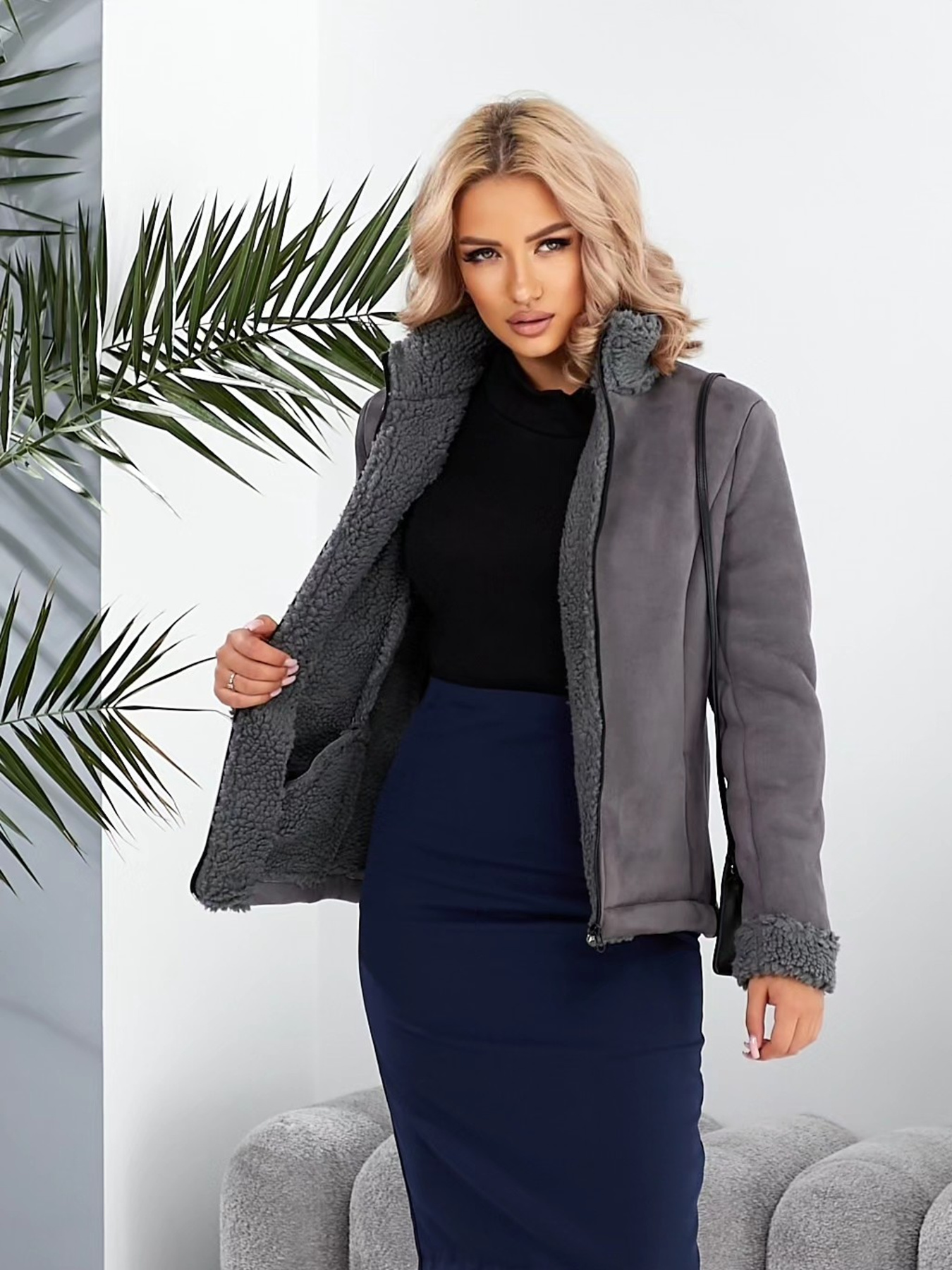 Юбка миди LadyLike модель ll112920563-sinj Фото