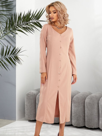 Платье миди LadyLike модель ll235220082-bezhevij Фото