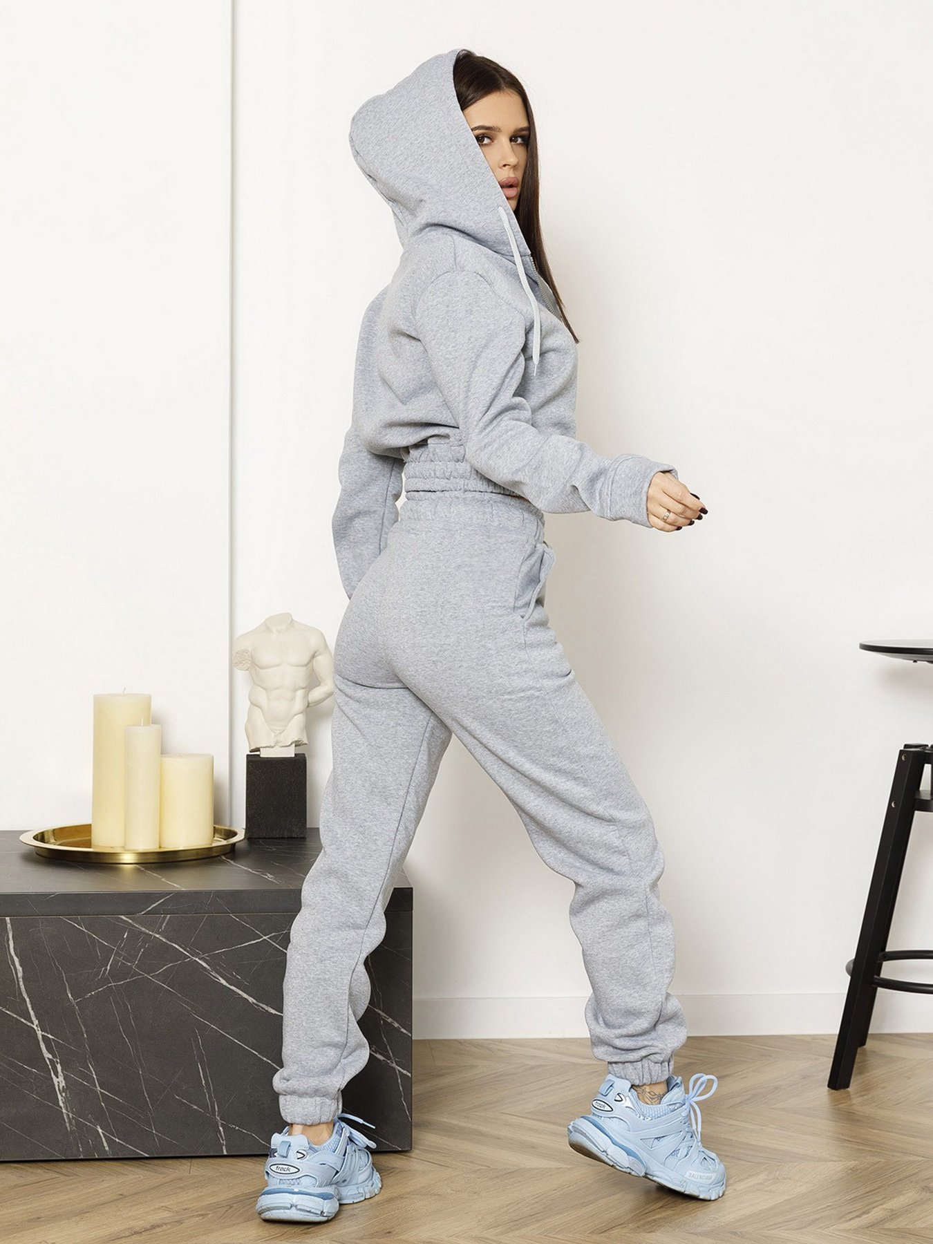 Спортивный костюм ISSA Plus модель SA-355_lightgray Спортивный костюм ISSA Plus модель SA-355_lightgray Фото