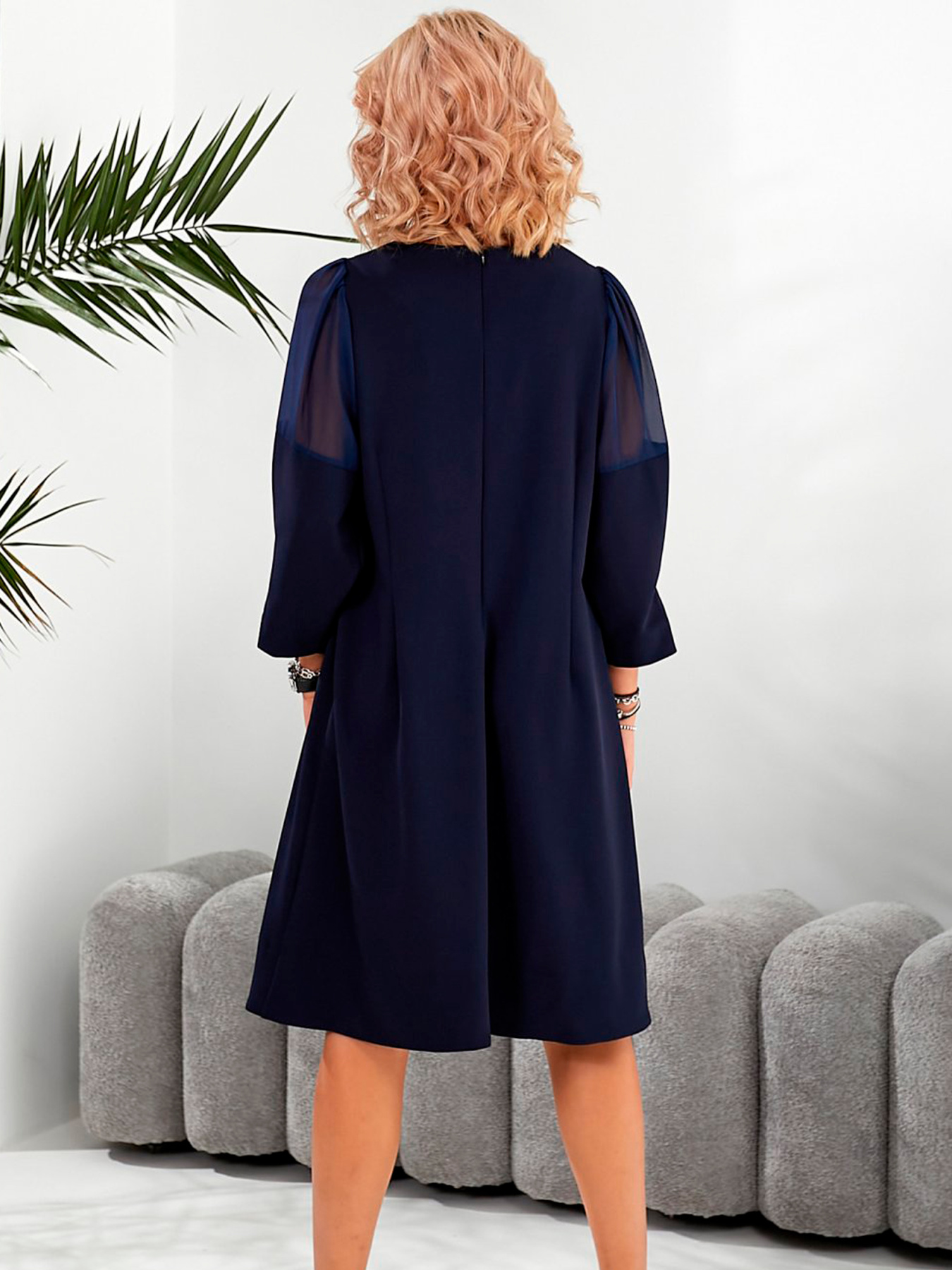 Платье миди LadyLike модель ll05320063-sinj Фото