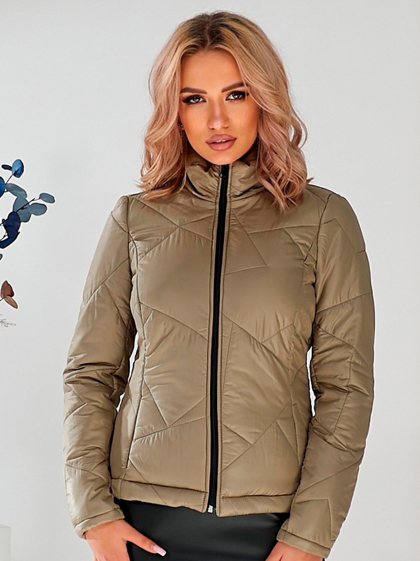 Демісезонна куртка LadyLike модель ll06380047-zelenij Фото