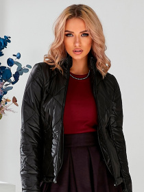 Демисезонная куртка LadyLike модель ll06380090-chornij Демисезонная куртка LadyLike модель ll06380090-chornij Фото