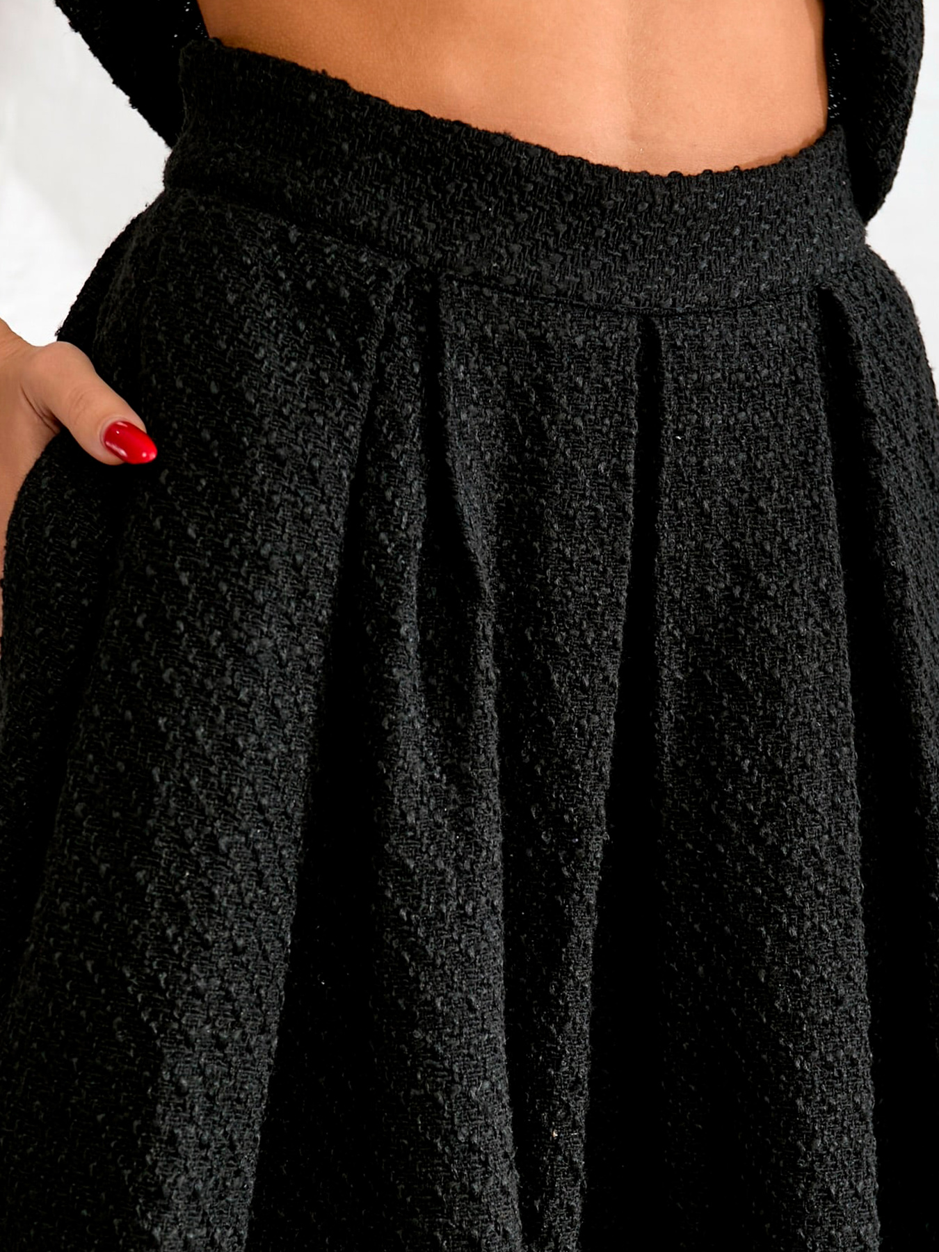 Юбка миди LadyLike модель ll72660090-chornij Фото