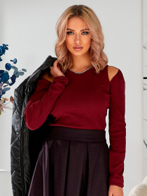Лонгслив LadyLike модель ll236170058-bordovj Фото