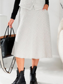 Юбка миди LadyLike модель ll207564489-bezhevij Фото