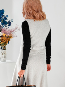 Юбка миди LadyLike модель ll207564489-bezhevij Фото