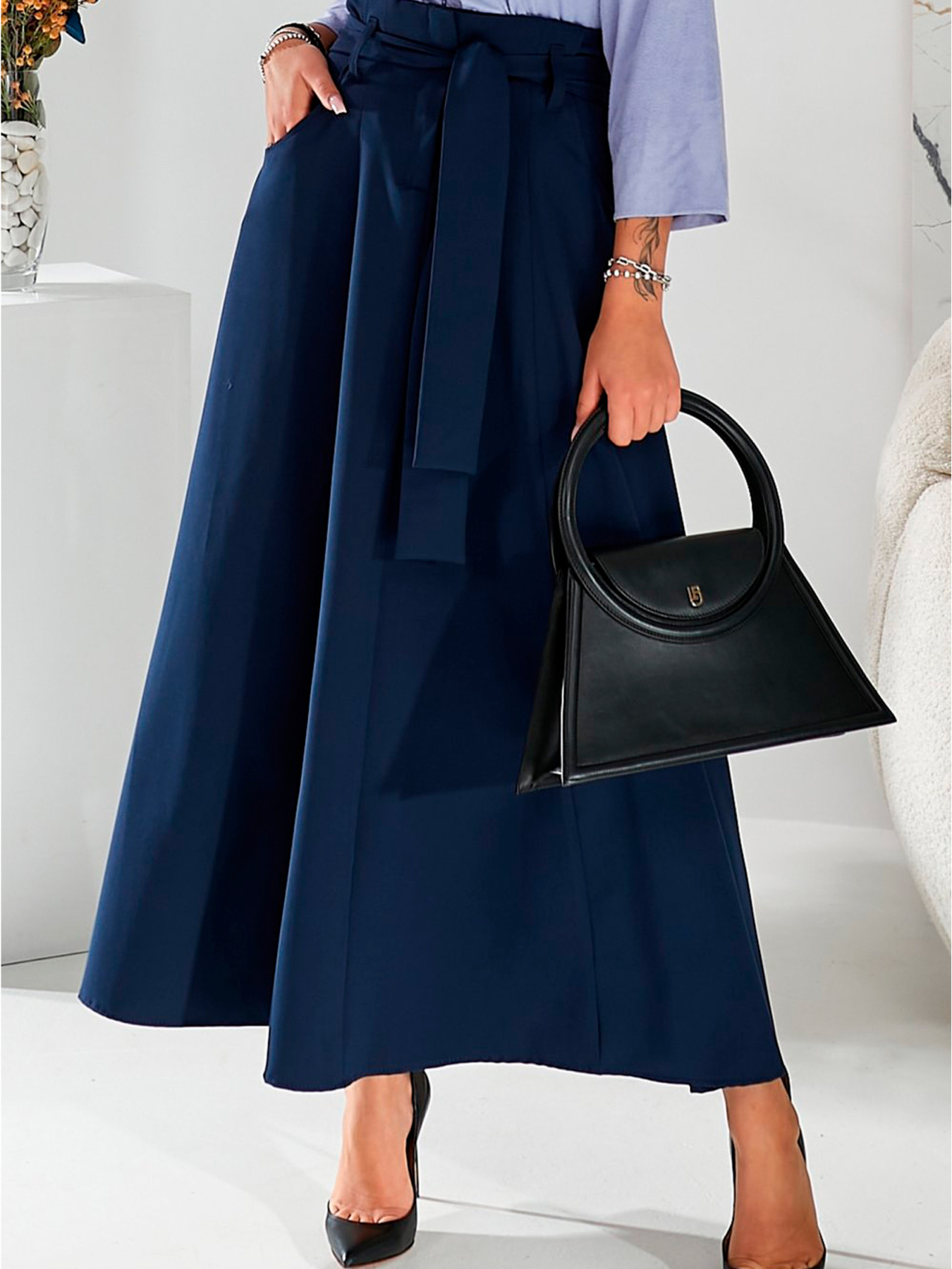 Юбка макси LadyLike модель ll197620063-sinj Фото