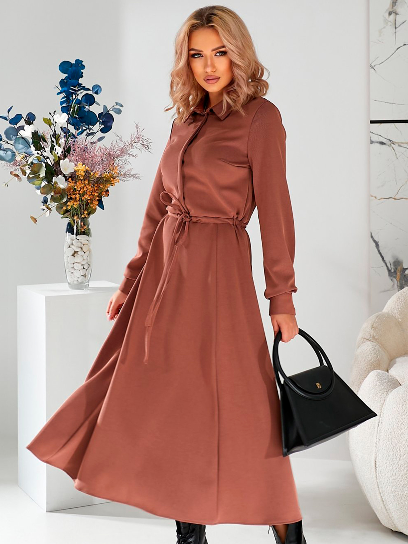 Платье макси LadyLike модель ll174370082-chornij Фото