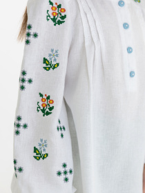 Вышитая рубашка Folk Moda модель fm3030-blij Фото