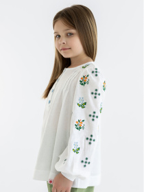 Вышитая рубашка Folk Moda модель fm3030-blij Фото