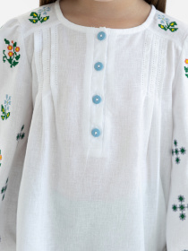 Вышитая рубашка Folk Moda модель fm3030-blij Фото