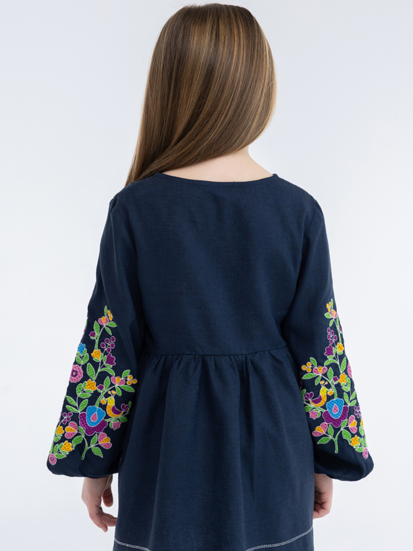 Вышитая рубашка Folk Moda модель fm3024-chornilxnij Фото