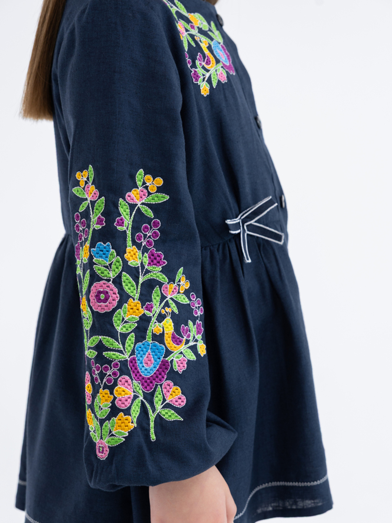 Вышитая рубашка Folk Moda модель fm3024-chornilxnij Фото