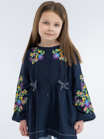 Вышитая рубашка Folk Moda модель fm3024-chornilxnij Фото