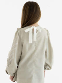 Вышитая рубашка Folk Moda модель fm3026-bezheviij Фото