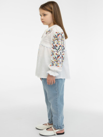 Вышитая рубашка Folk Moda модель fm3021-blij Фото