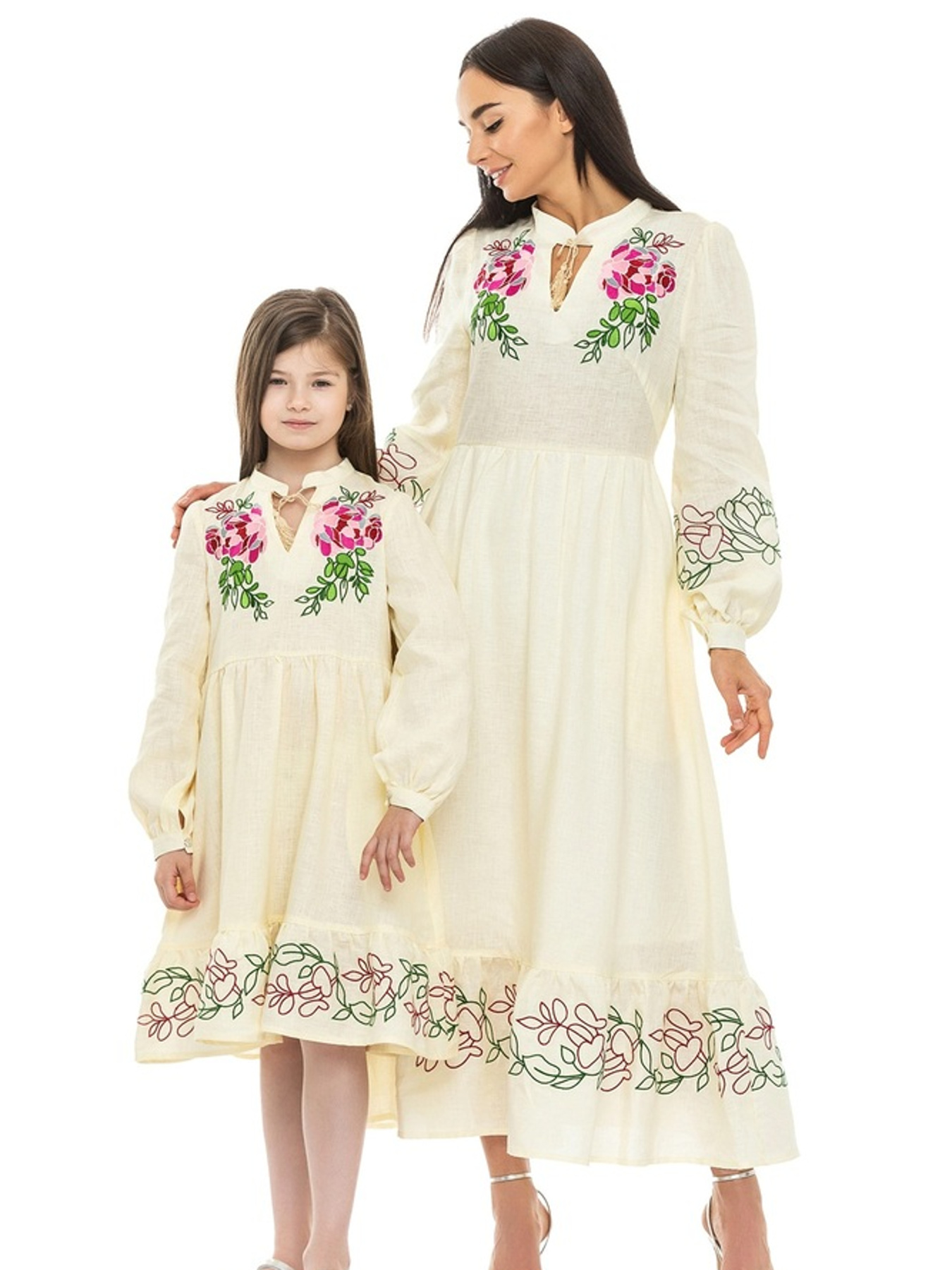 Вышитое платье Folk Moda модель fm3004-vershkovij Фото