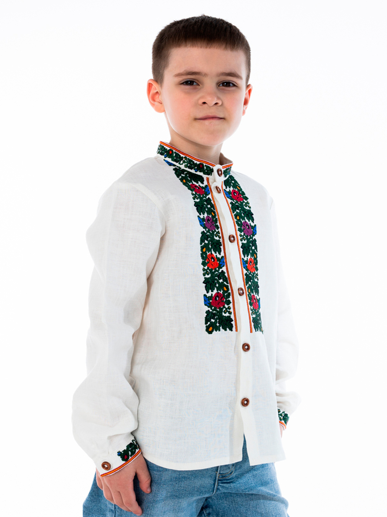 Вышитая рубашка Folk Moda модель fm2884-vershkovij Фото