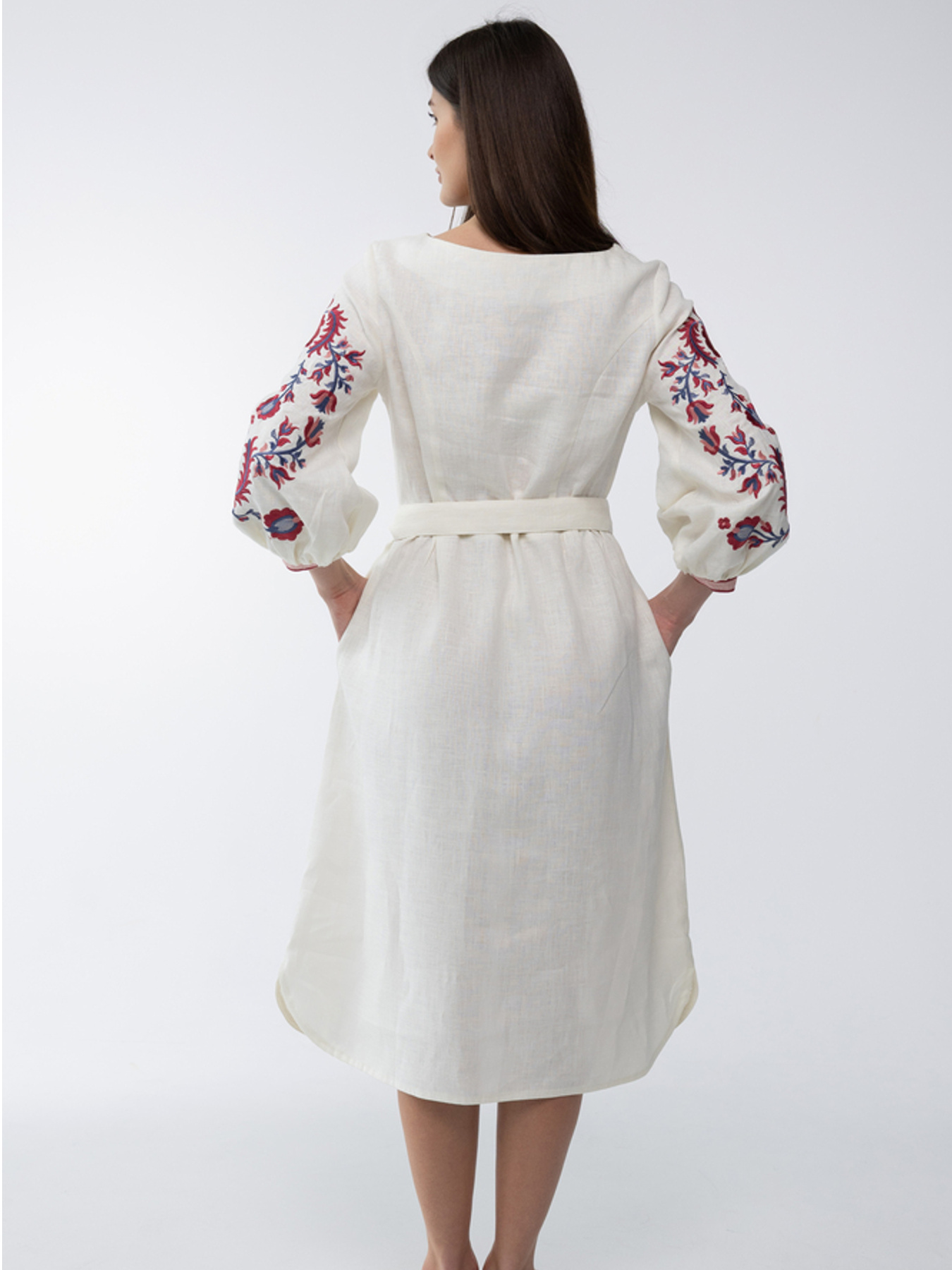 Вышитое платье Folk Moda модель fm2868-vershkovij Фото