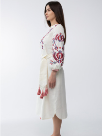 Вышитое платье Folk Moda модель fm2868-vershkovij Фото