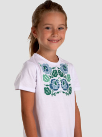 Вышитая рубашка Folk Moda модель fm2857-blij Фото