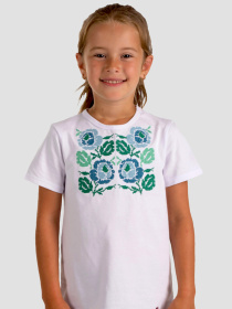 Вышитая рубашка Folk Moda модель fm2857-blij Фото