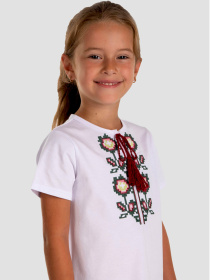 Вышитая рубашка Folk Moda модель fm2858-blij Фото