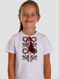 Вышитая рубашка Folk Moda модель fm2858-blij Фото