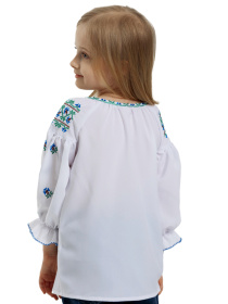 Вышитая рубашка Folk Moda модель fm2859-blij Фото