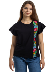 Вышитая рубашка Folk Moda модель fm2863-chornij Фото