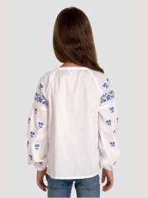 Вышитая рубашка Folk Moda модель fm2824-blij Фото