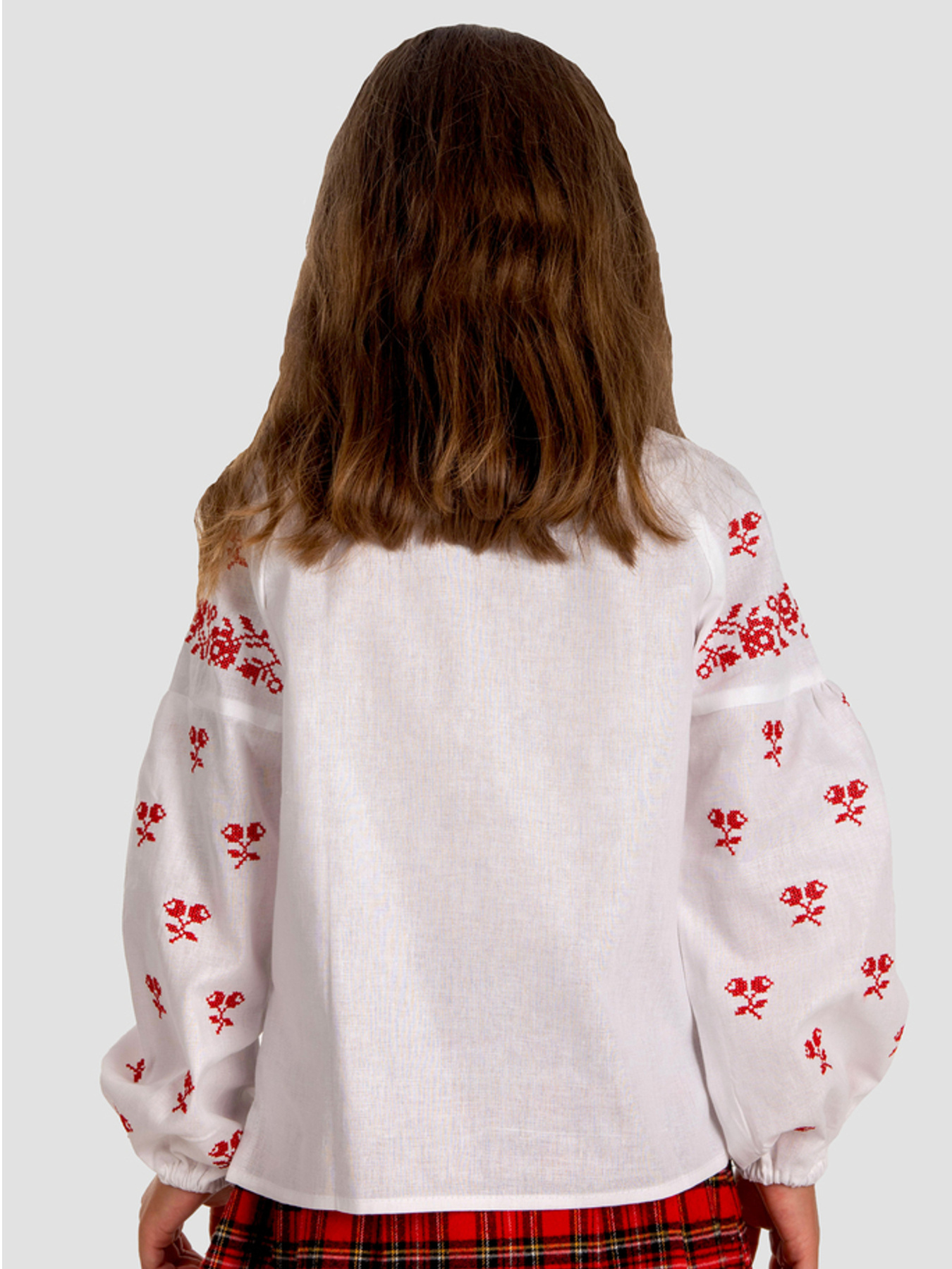 Вышитая рубашка Folk Moda модель fm2817-blij Фото