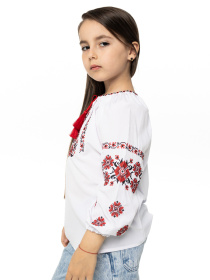 Вышитая рубашка Folk Moda модель fm2802-blij Фото