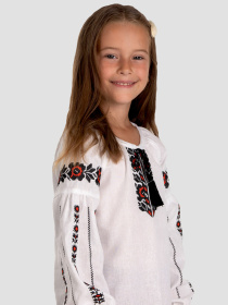 Вышитая рубашка Folk Moda модель fm2814-blij Фото