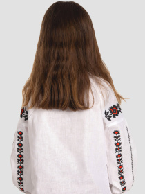 Вышитая рубашка Folk Moda модель fm2814-blij Фото