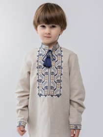 Вышитая рубашка Folk Moda модель fm2714-srij Фото