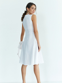 Вышитое платье Folk Moda модель fm2719-blij Фото