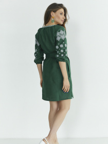 Вишита сукня Folk Moda модель fm2585-zelenij Фото