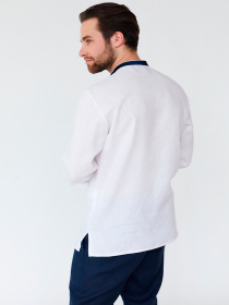 Вышитая рубашка Folk Moda модель fm2163-blij Фото