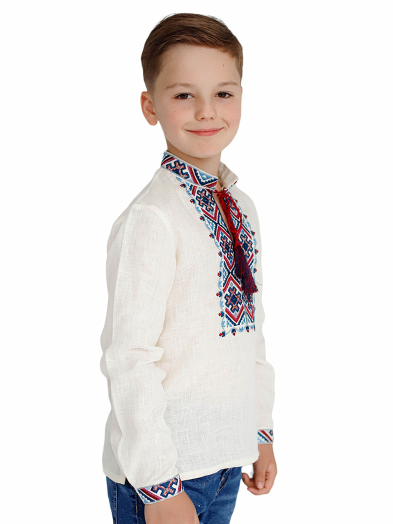 Вышитая рубашка Folk Moda модель fm2507-vershkovij Фото