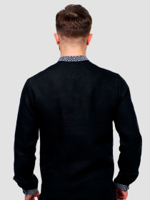 Вышитая рубашка Folk Moda модель fm2153-chornij Фото