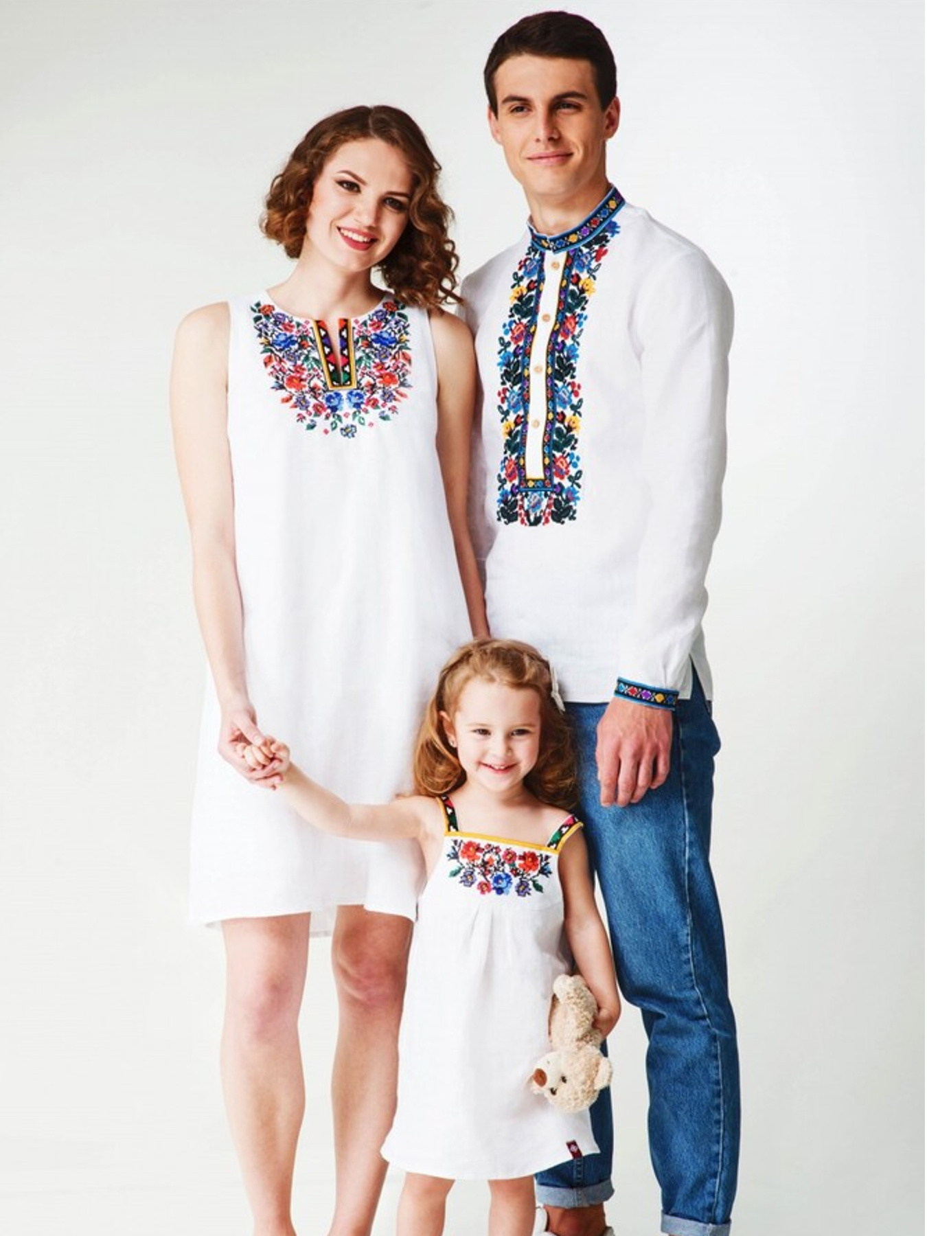 Вышитая рубашка Folk Moda модель fm2155-blij Фото