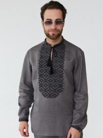 Вышитая рубашка Folk Moda модель fm2157-graft Фото