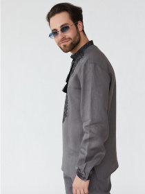 Вышитая рубашка Folk Moda модель fm2157-graft Фото