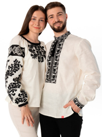 Вышитая рубашка Folk Moda модель fm2158-molochnij Фото